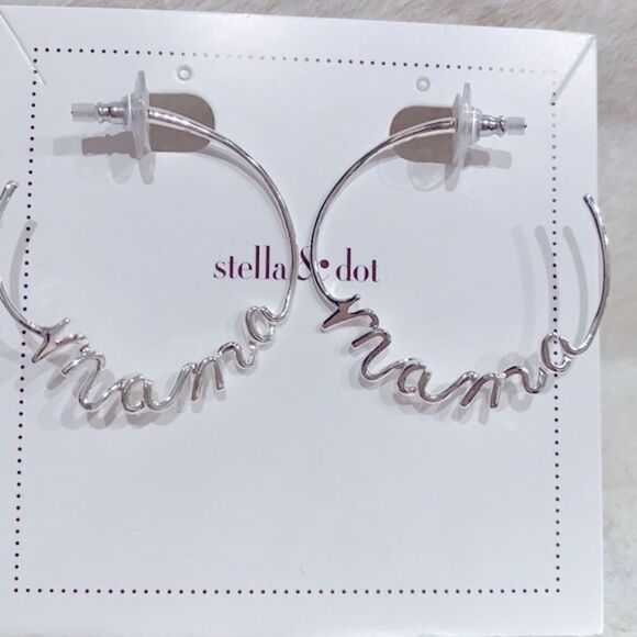 NEW Stella & Dot Mama Hoops - Picture 1 of 6